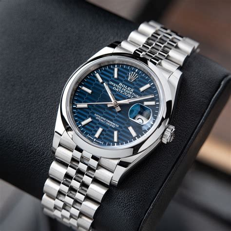 rolex date just bleu hands|hodinkee Rolex Datejust review.